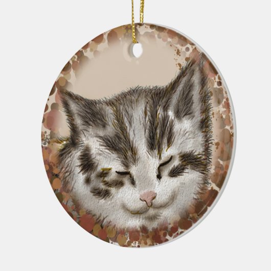 Kitten Cat Sleeping Ornament (Links)