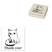 Kitten, Cat, thank you! Gummistempel (Stempel)