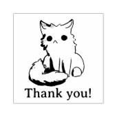 Kitten, Cat, thank you! Gummistempel (Prägung)
