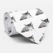 Kitten Cat Wasserfarbe Krawatte (Gerollt)