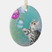 Kitten Christmas Keramik Ornament (Rechts)