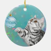 Kitten Christmas Keramik Ornament (Hinten)
