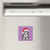 Kitten Christmas Magnet (In Situ (Geschirrspüler))