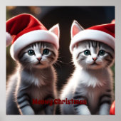 Kitten Christmas Poster (Vorne)
