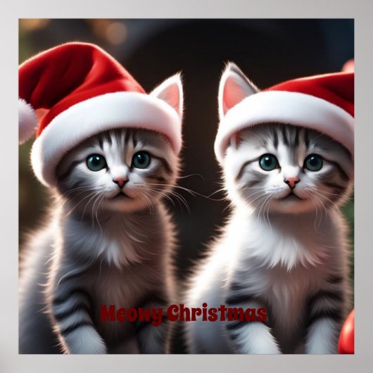 Kitten Christmas Poster (Vorne)