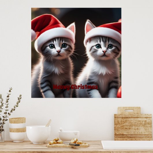 Kitten Christmas Poster (Küche)
