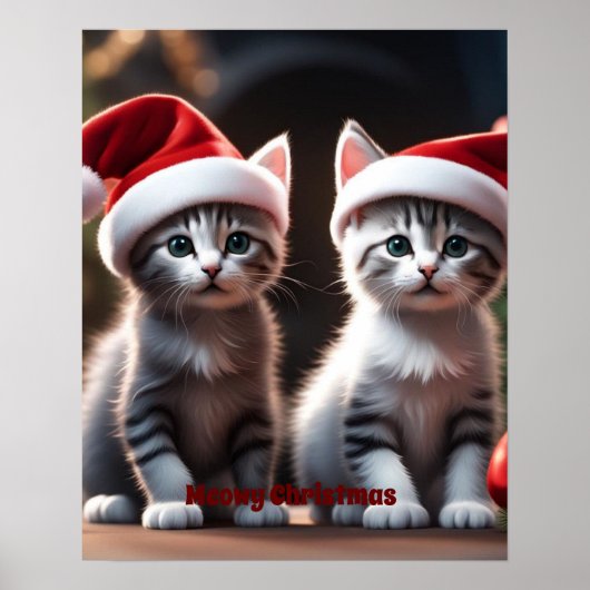 Kitten Christmas Poster (Vorne)