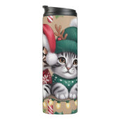 Kitten Christmas Treat Lineup Thermosbecher (Nach rechts gedreht)