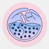 Kitten Classic Round Sticker (Vorderseite)