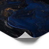 Kitten Climbing Colorful Dreamscape Poster (Ecke)