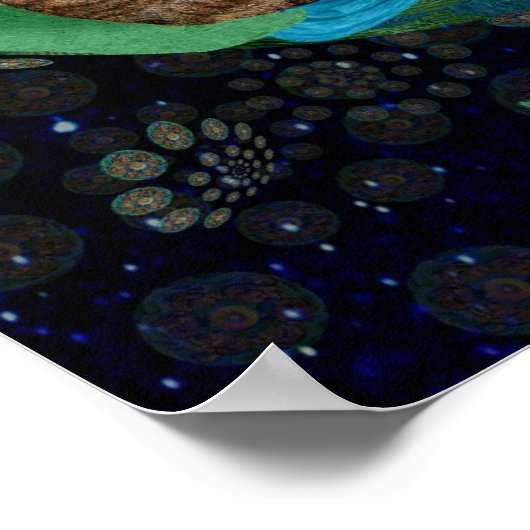 Kitten Cosmos (Felis catus nebula) Poster (Ecke)