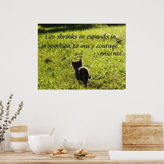 Kitten Courtage Poster (Küche)