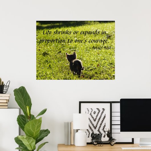 Kitten Courtage Poster (Heimbüro)