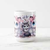 Kitten Cuteness Overload: funkelnde Mit Augen Katz Kaffeetasse (Mittel)