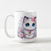 Kitten Cuteness Overload: funkelnde Mit Augen Katz Kaffeetasse (Links)
