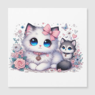 Kitten Cuteness Overload: funkelnde Mit Augen Katz Magnetkarte