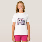 Kitten Cuteness Overload: funkelnde Mit Augen Katz T-Shirt (Vorne ganz)
