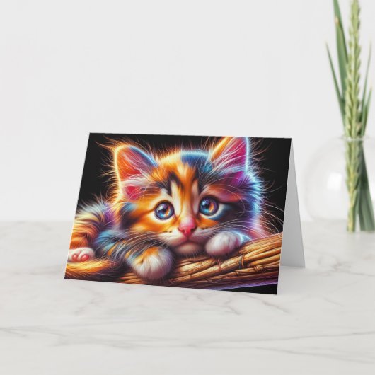 Kitten Dankeskarte (Vorderseite)