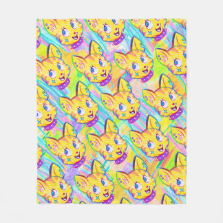 Kitten Doodle Fleecedecke