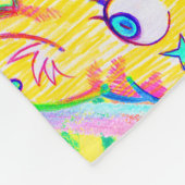 Kitten Doodle Fleecedecke (Ecke)