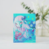 Kitten Dreams Postkarte (Stehend Vorderseite)