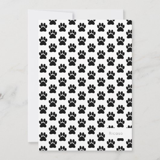 Kitten Dusche Niedliche Personalisierte Katze Adop Einladung (Rückseite)