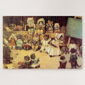 Kitten einer Schule für Katzen, Louis Wain Puzzle (Horizontal)