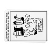 Kitten Erwachsene Bildung Night Class & Night Club Magnet (Horizontal)