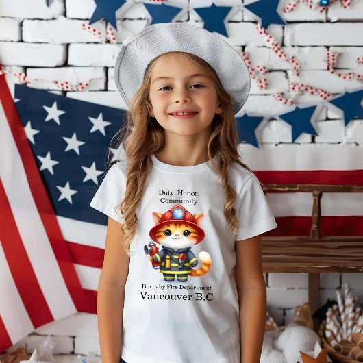 Kitten Feuerwehrmann bereit zum Handeln! T-Shirt