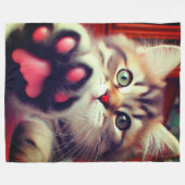 Kitten Fleecedecke (Vorderseite (Horizontal))
