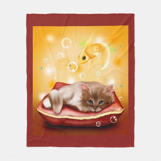 Kitten Fleecedecke (Vorderseite)