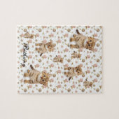 Kitten Floral Jigsaw Puzzle (Horizontal)