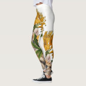 Kitten Floral Leggings (Links)
