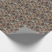 Kitten Foto Collage, Packpapier (Ecke)