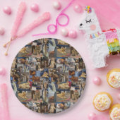 Kitten Foto Collage, Papier Teller (Party)