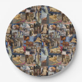 Kitten Foto Collage, Papier Teller (Vorderseite)