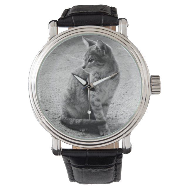 Kitten Foto Watch Armbanduhr (Vorderseite)
