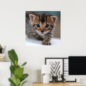 KITTEN FOTOGRAFISCHER POSTER (Heimbüro)
