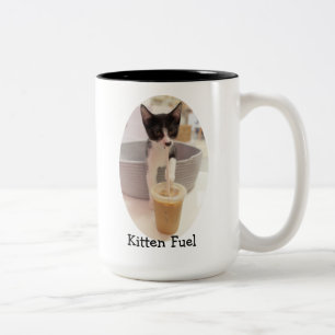 Kitten Fuel Zweifarbige Tasse