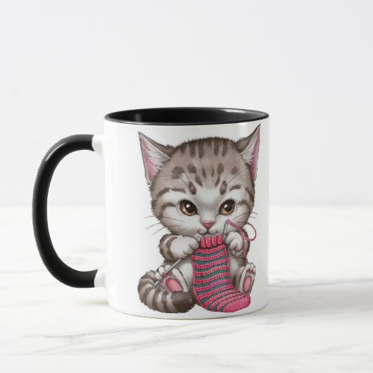 Kitten für Katzen- und Handwerker Tasse (Links)