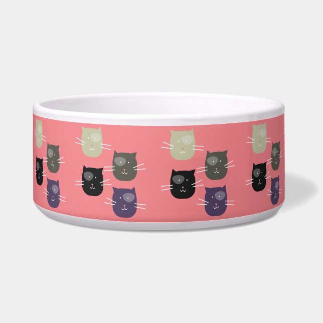 Kitten-Gesichtsmuster jeder Farbe Napf (Vorderseite)
