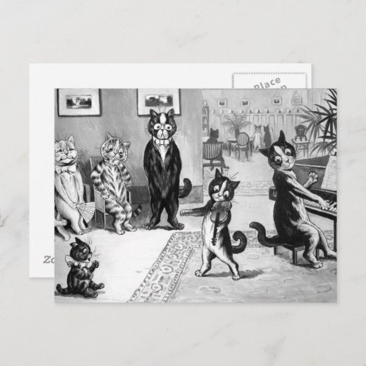 Kitten gibt eine Erwägung Postkarte (Vorne/Hinten)