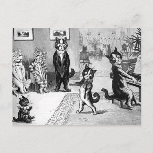 Kitten gibt eine Erwägung Postkarte (Vorderseite)