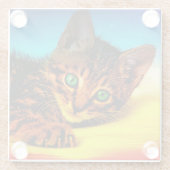 Kitten Glasuntersetzer (Rückseite)