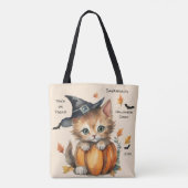 Kitten Halloween Candy Tasche (Rückseite)