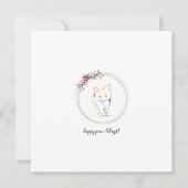 Kitten Happy Paw-Lidays Weihnachten Karte (Vorderseite)