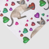 Kitten Hearts Tissue Seidenpapier (Detail)