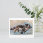 Kitten, Henriette Ronner-Knip Postkarte (Stehend Vorderseite)
