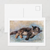 Kitten, Henriette Ronner-Knip Postkarte (Vorne/Hinten)