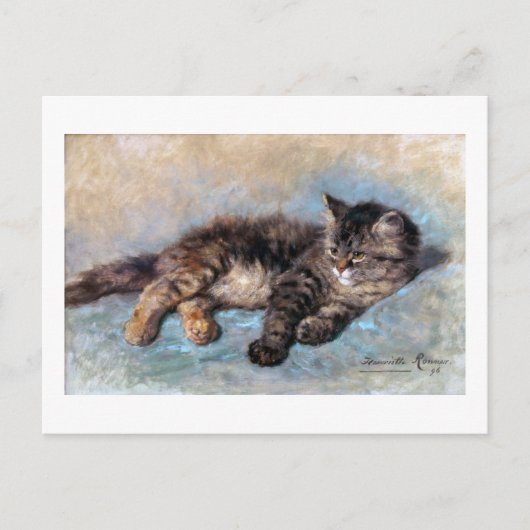 Kitten, Henriette Ronner-Knip Postkarte (Vorderseite)
